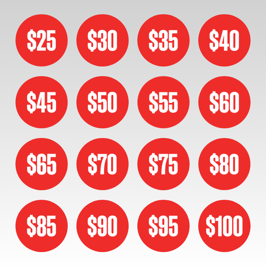 Stickers: RED SALE STICKERS