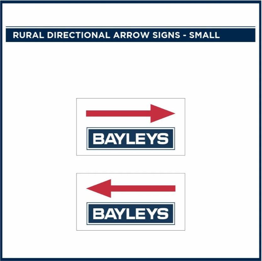 Rural Directional Arrow Signs | Bayleys