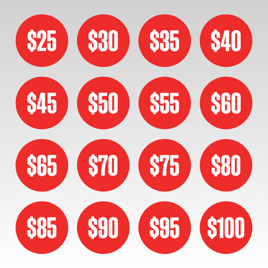 Stickers: RED SALE STICKERS