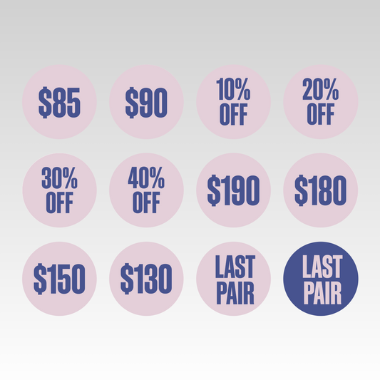 Merivale Footwear tags