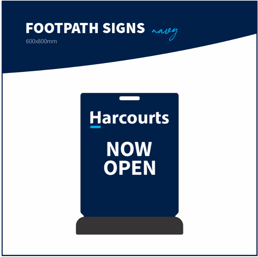 Footpath Signs | Harcourts