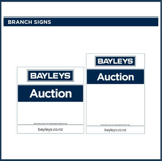 Blank Branch Signs | Bayleys