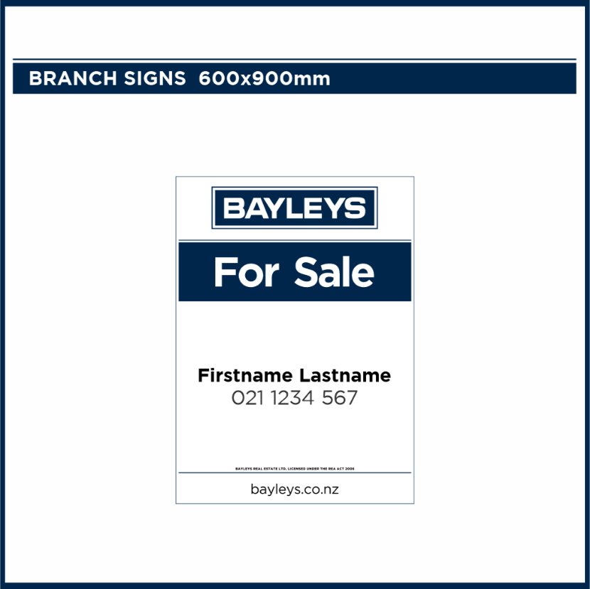 Agent Branch Signs | Bayleys