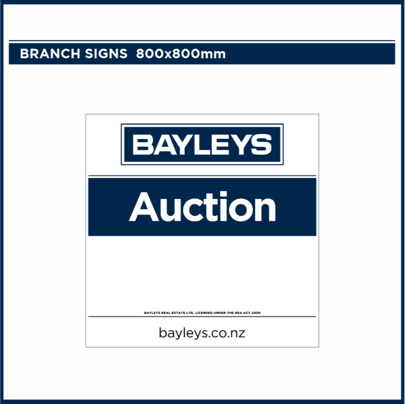 Blank Branch Signs | Bayleys