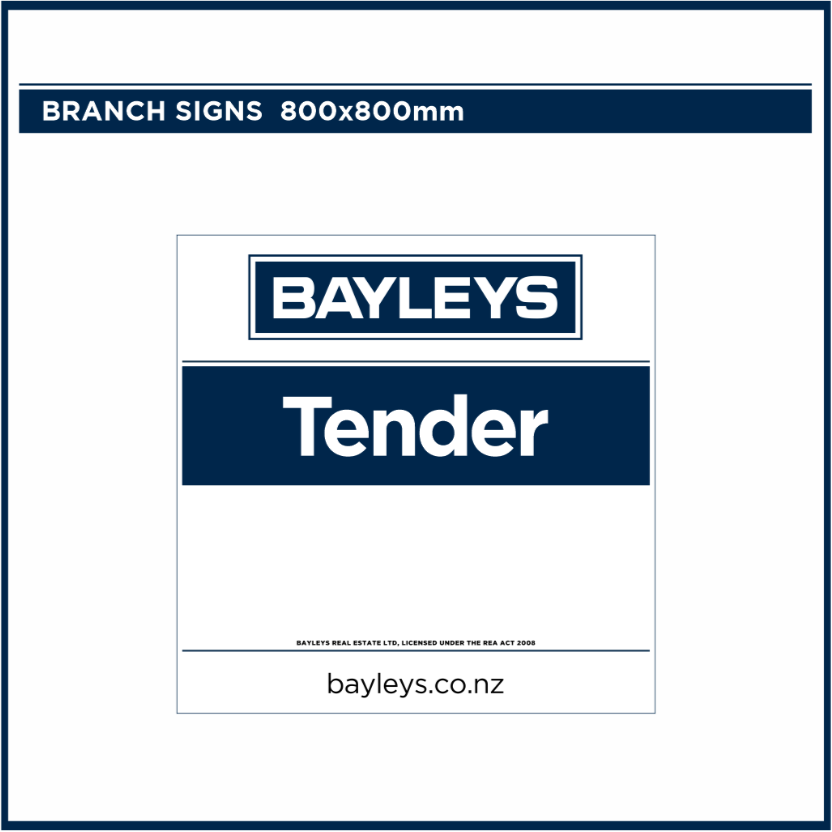 Blank Branch Signs | Bayleys