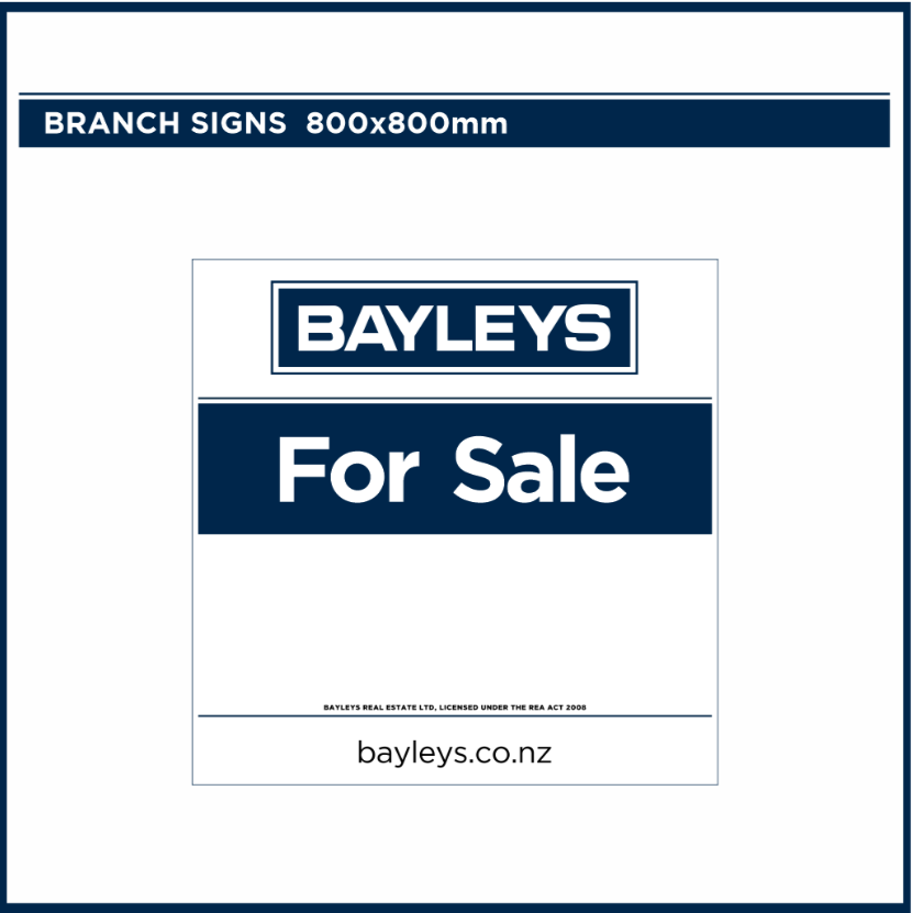 Blank Branch Signs | Bayleys