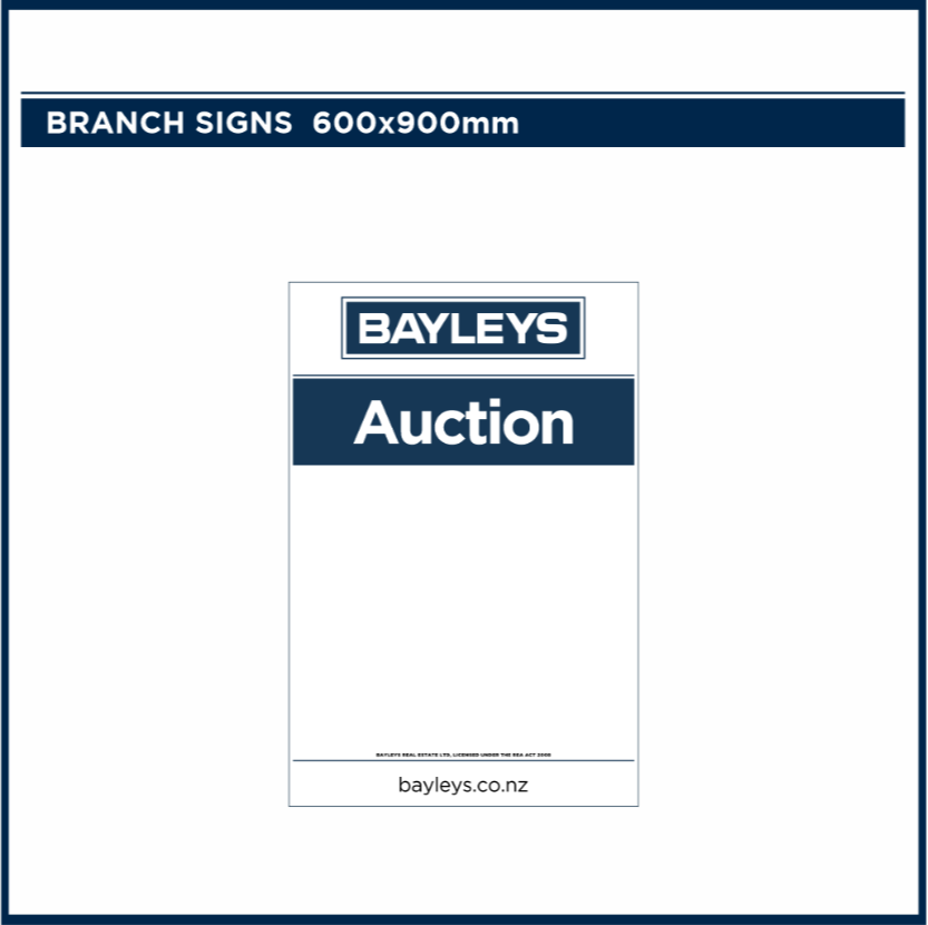 Blank Branch Signs | Bayleys