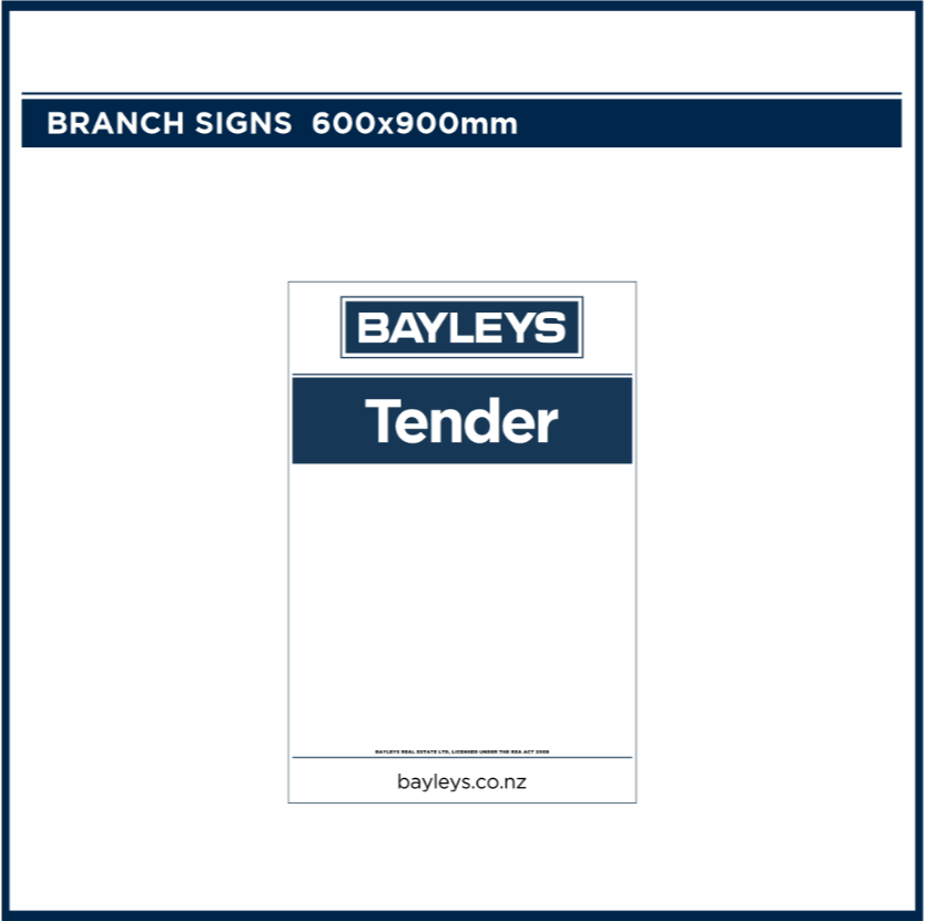 Blank Branch Signs | Bayleys