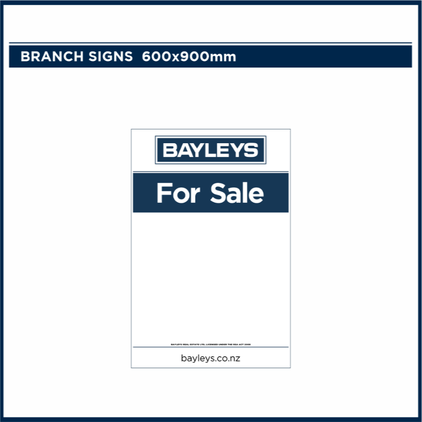 Blank Branch Signs | Bayleys