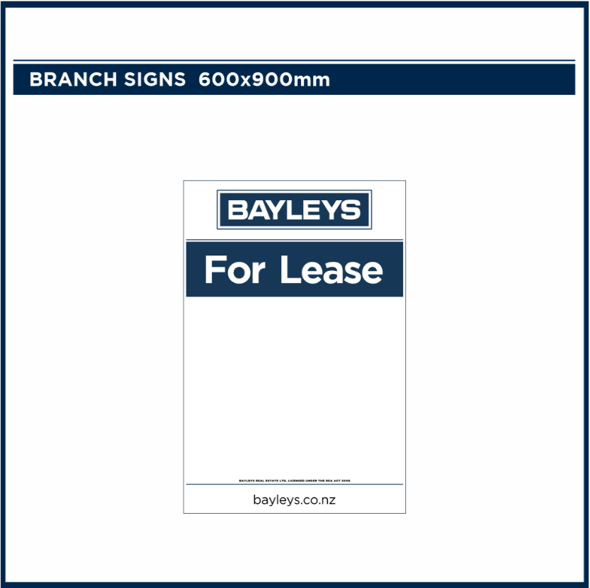 Blank Branch Signs | Bayleys