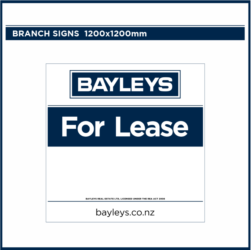 Blank Branch Signs | Bayleys