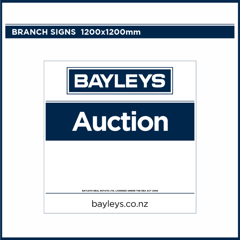 Blank Branch Signs | Bayleys