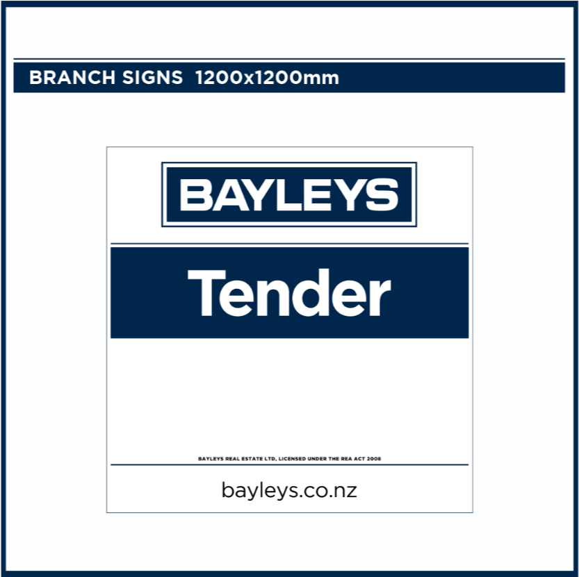 Blank Branch Signs | Bayleys