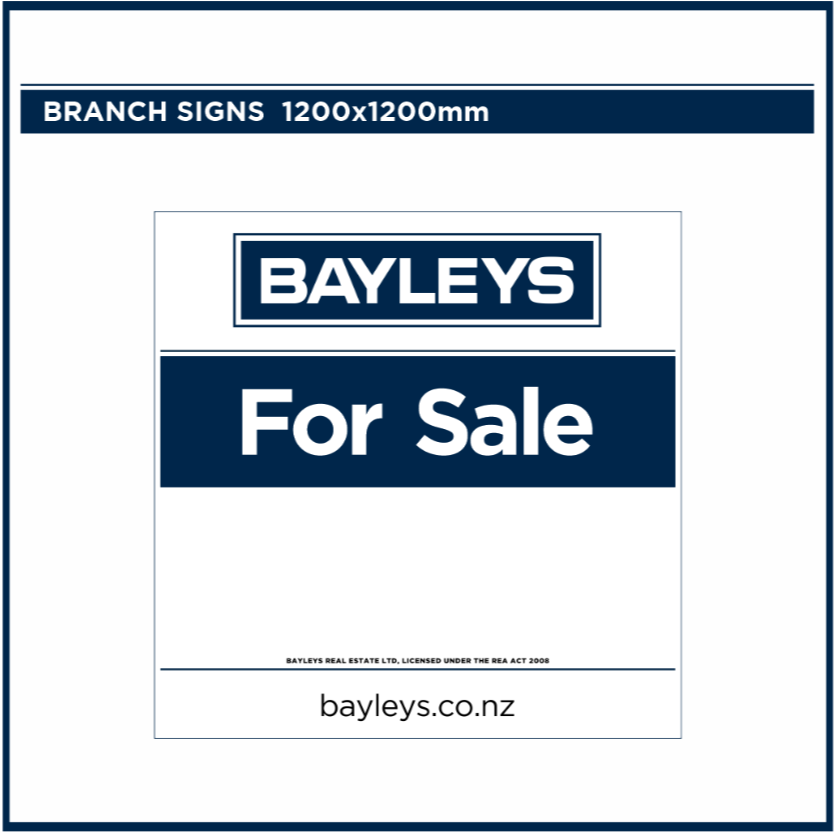 Blank Branch Signs | Bayleys