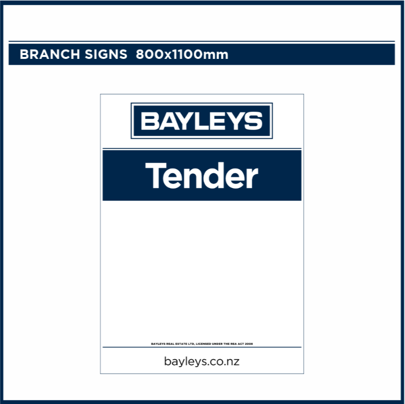 Blank Branch Signs | Bayleys