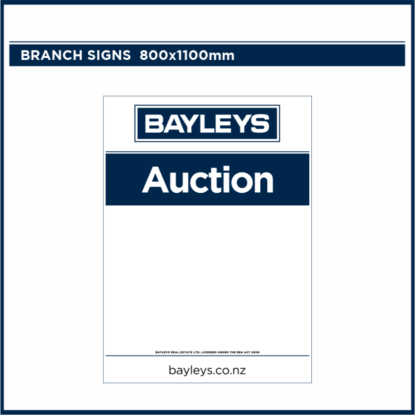 Blank Branch Signs | Bayleys