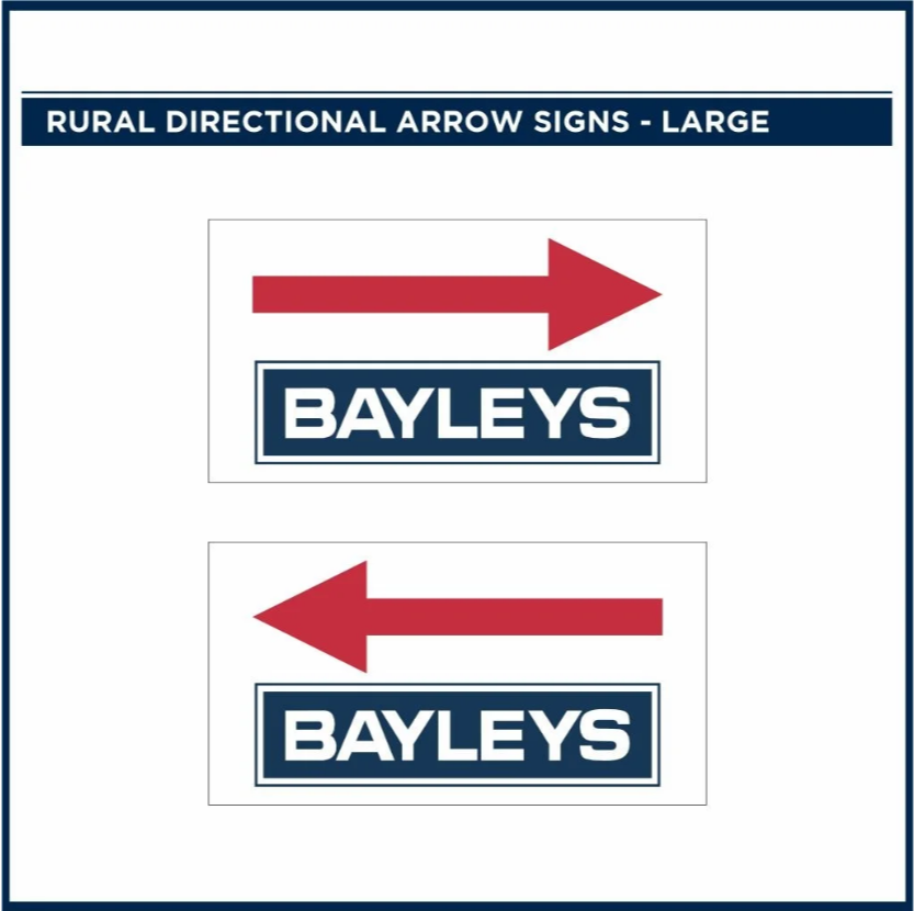 Rural Directional Arrow Signs | Bayleys