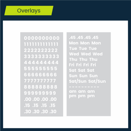 Time & Day Overlays | Glass Miles
